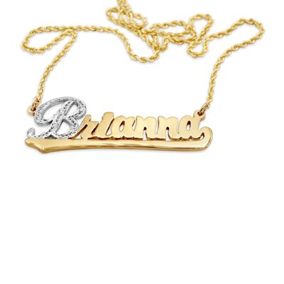 14K Gold Name pendant