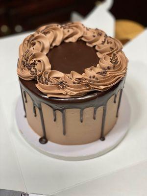 A beautiful Triple Chocolate cake