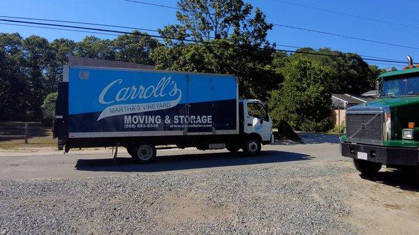 Carroll's Moving and Storage  Blue Truck Martha's Vineyard , Massachusetts