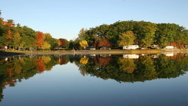 Holiday Park Campground, located on beautiful SIlver Lake in Traverse City, Michigan