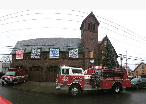 Our truck at an event at Sea Cliff Fire House