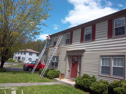 Siding installation