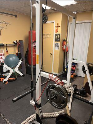 Gym with exercise equipment