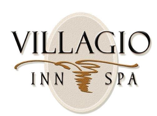 Logo and illustration for Villagio Inn & Spa, Napa Valley.