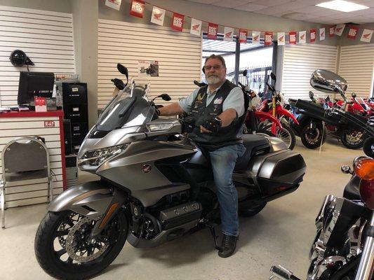 The New 2018 Gold Wing. We didn't get the chance to ride it but it's really impressive!