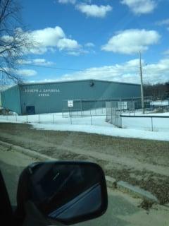 Joseph J. Zapustas Ice Arena -- 214 North Street / Route 37, Randolph            Side Exterior