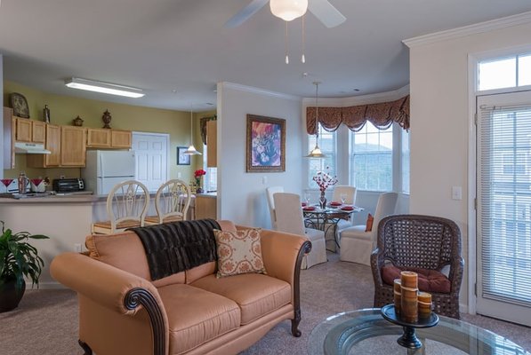 Inside Lakeside Apartments in Charlottesville.