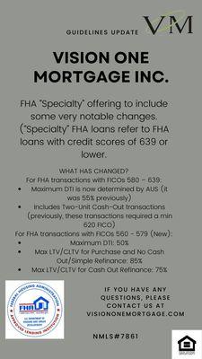 FHA Loans with poor credit 
 560+ Fico Score 
 Cashouts & Purchase