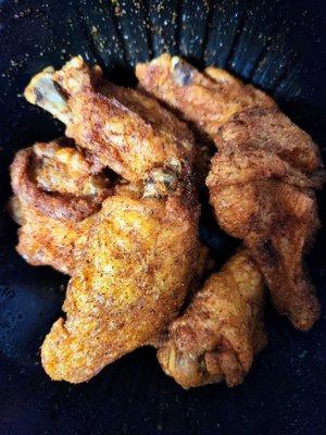 Cajun style dry rub chicken wings