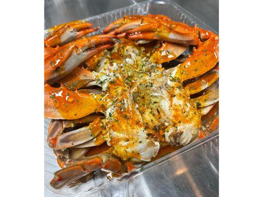 CHECK OUT AND TRY OUR NEW MENU ITEM! Jumbo Blue Crabs Box