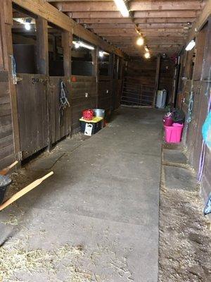 A look inside the lower barn