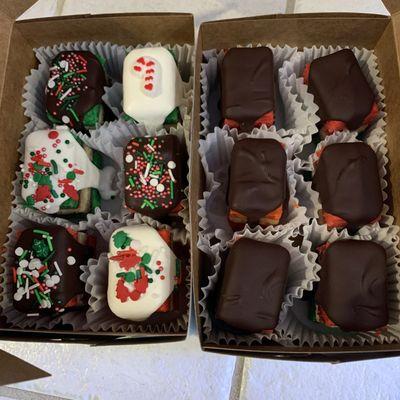 Holiday Rainbow cookies