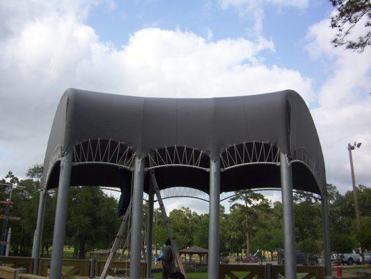 heavy duty canopy structure