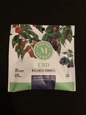 Martha Stewart's CBD Vegan Gummies, got the Citrus ones as well, 4.7.2022.