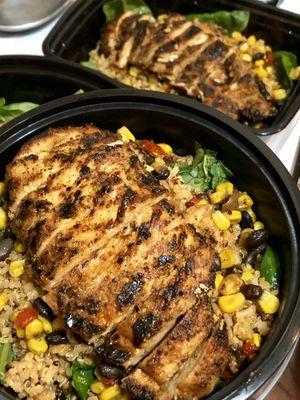 Grilled Chicken Fiesta with Brown Rice & Vegetables