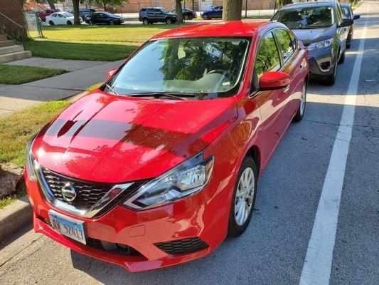 Nissan Sentra drove well, very satisfied.