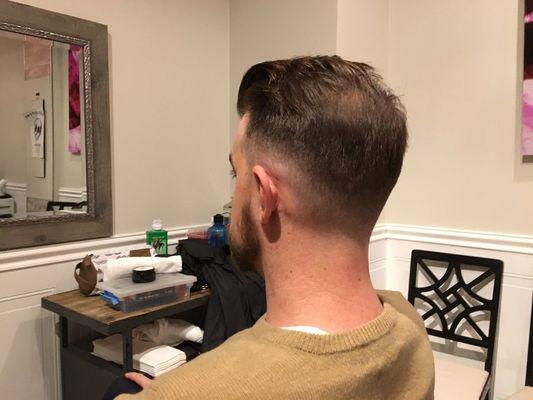 Classic mid-leveled skin fade