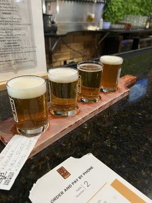 Flight of beer