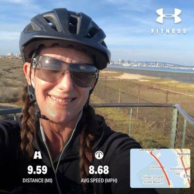 9 mile bike ride in Coronado