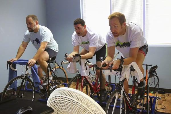 Computrainer lab with Coack Mike from SEA