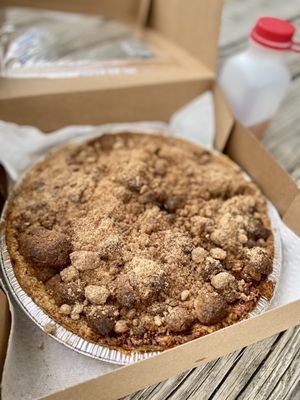 Apple crumble pie