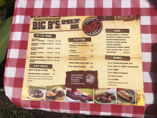 Big B's new menu