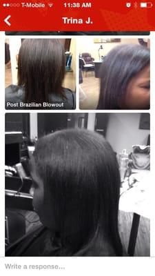 Brazilian blowout treatment