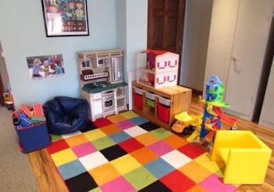 Communal play area for kids (there are separate rooms for private therapy)