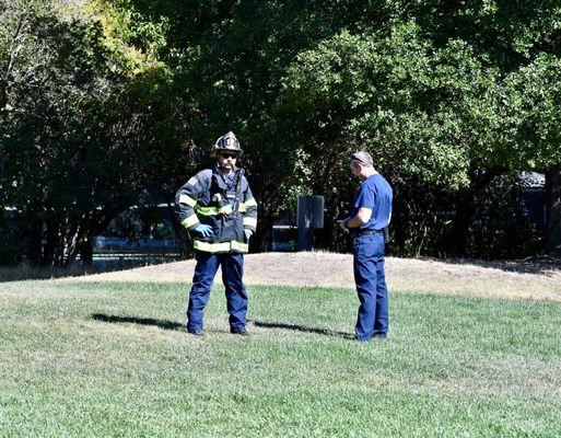 The Fire crews securing the park and helping with the gear!!!!