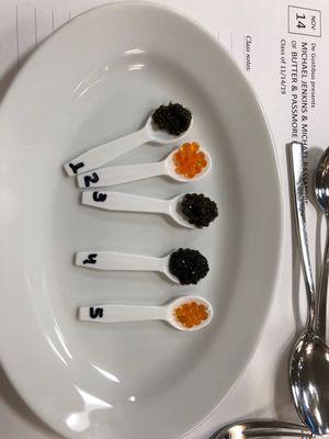 Caviar tasting