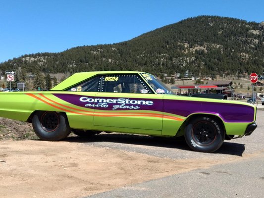 The CornerStone race car. See it race at Bandimere Speedway