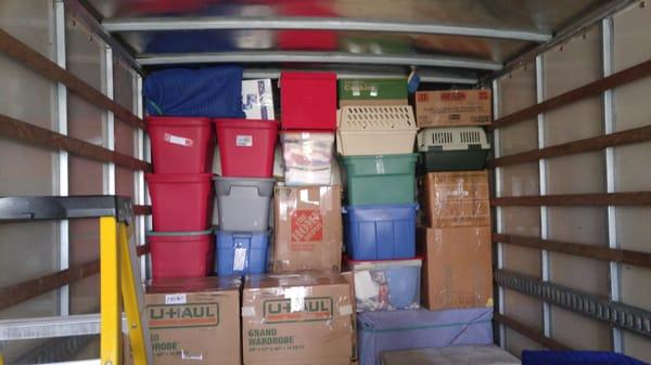 Pelrofessionally loaded Moving van. We hire only the best experiwnced movers.