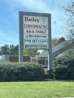 Located at the back of the Bailey Chiropractic building off of Gin Oaks Court