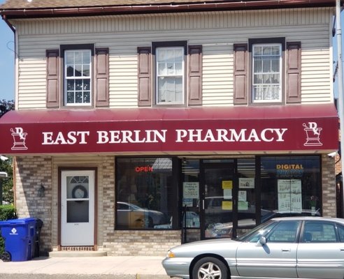 Entrance to East Berlin Pharmacy via King Street