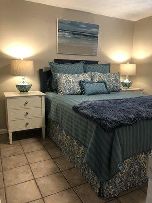 Custom bedding, furniture, accessories