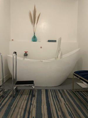 Special Seat is available if assistance is necessary to be lowered into Spa tub.