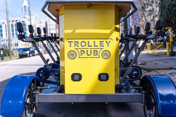 Trolley Pub IS pedal powered with a motor-assist to help with the hills :)