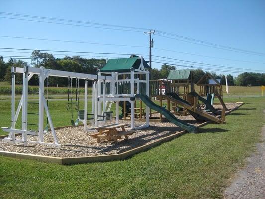 Swing sets for the kids!