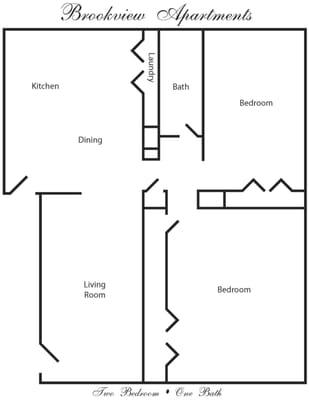 2 Bedroom Floor Plan