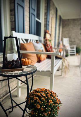 Fall Porch Decorating