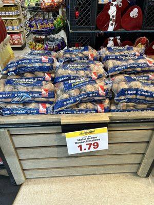 Great deal on 10 lb bag of potatoes.