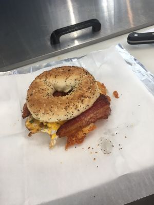 No faken the Bacon egg and cheese