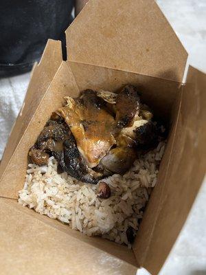 Jerk Chicken with Rice and Beans