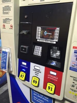 Added debit to each pump!!