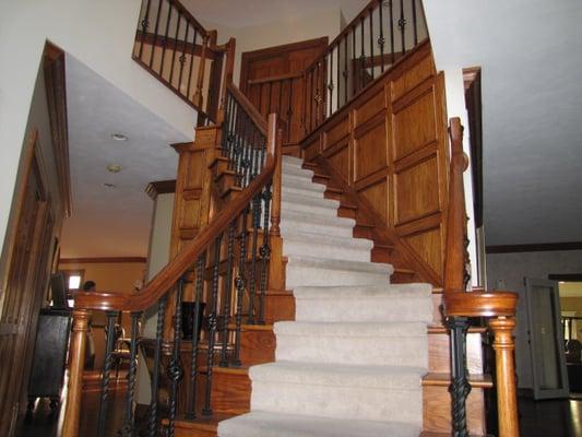 Custom stairway by Millworks