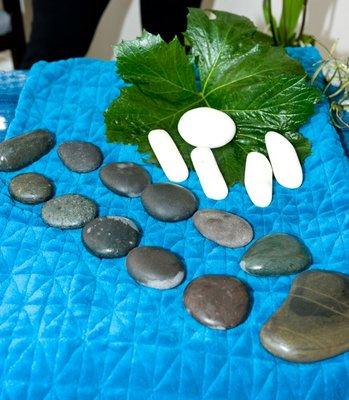 Basalt, and Marble stones used for La Stone massage.