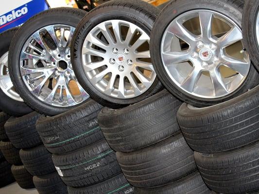 Buy new tires from Huston Cadillac Buick GMC!