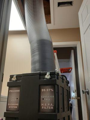 Air Scrubber used for Air Duct Cleanings