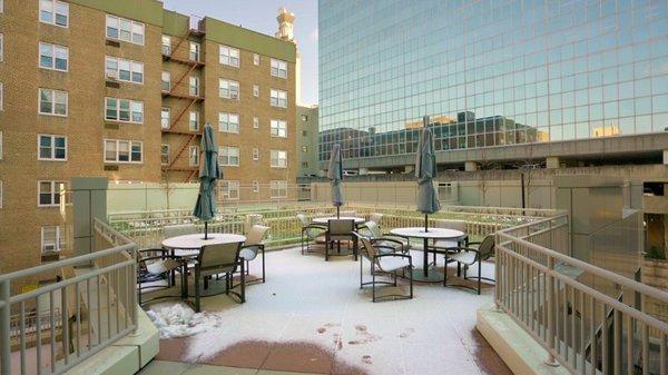 Outside Common Area with amazing views.