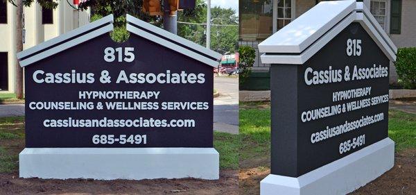 Stucco Monument Sign